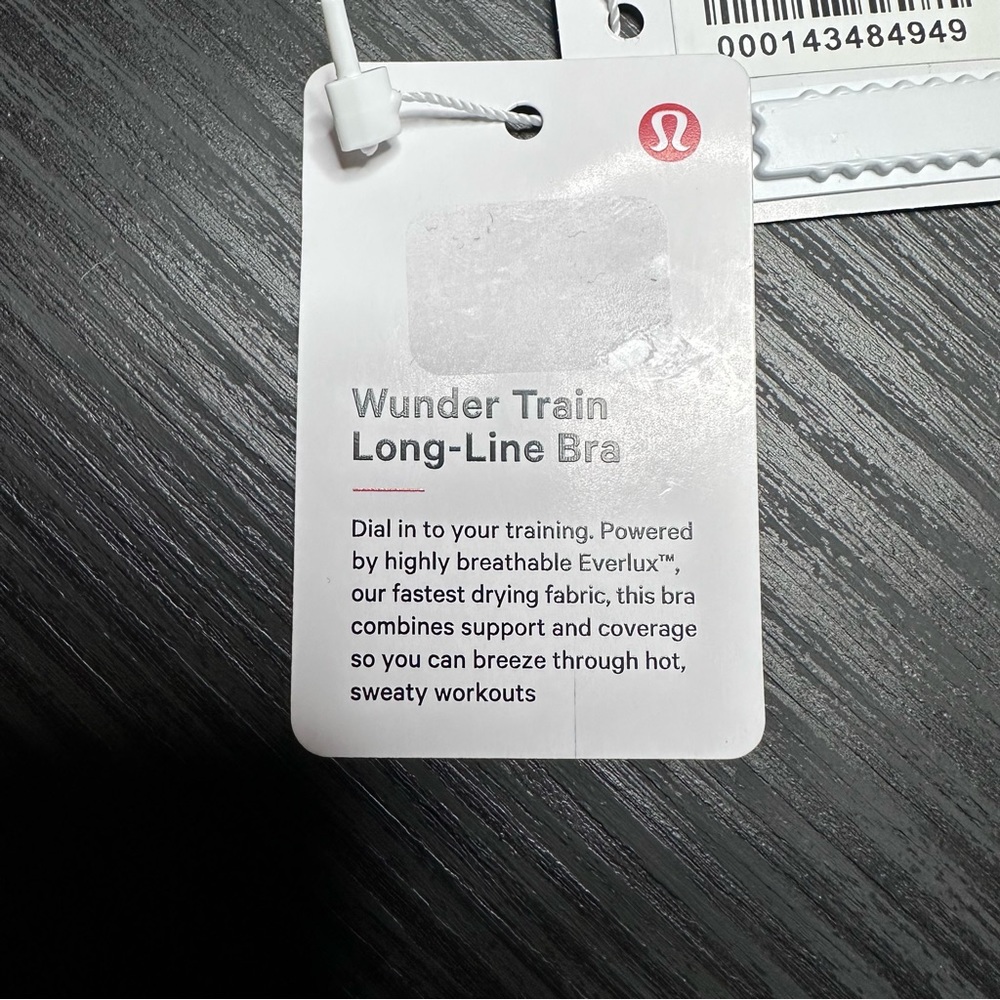 Lululemon Wunder Train Long Line Bra NWT Size 8 (UNBM) Undertone Black Multi - Picture 9 of 14